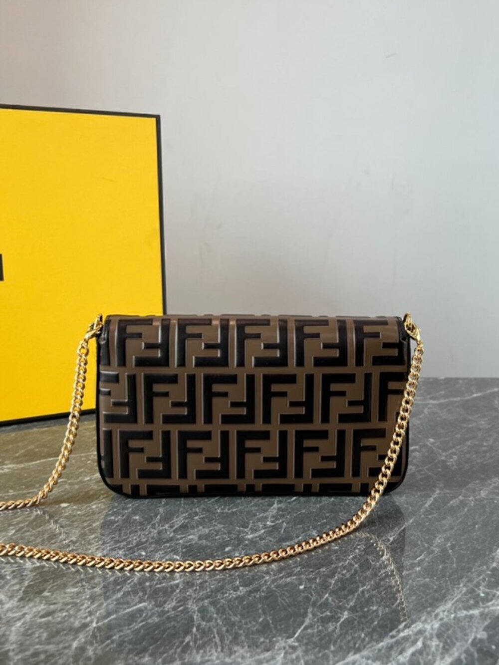 Fendi Geometric Flap Mini Handbag - Picture 2 of 9